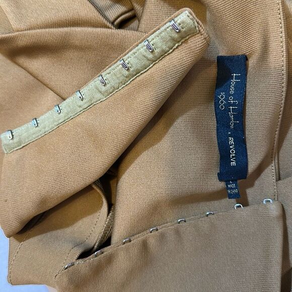 House of Harlow X revolve toffee Fabien women’s wide leg jumpsuit size L - Picture 11 of 15